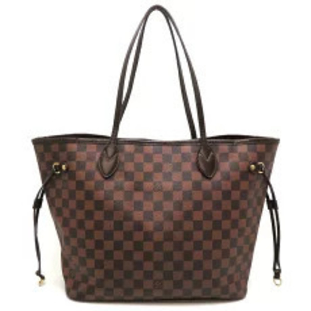 Louis Vuitton Ebene Handbag Brown Neverfull Damier Brown
